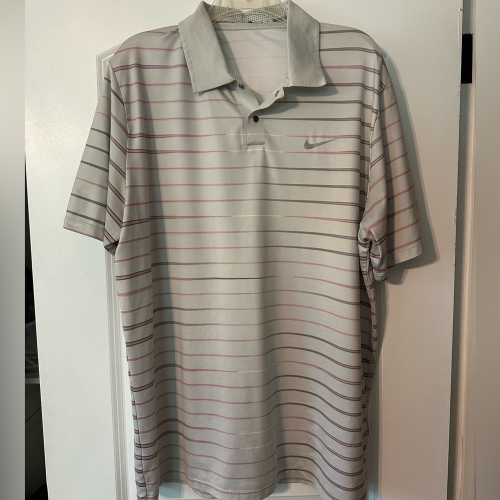 Men’s Nike Tiger Woods Collection Dri Fit Golf Polo size Large